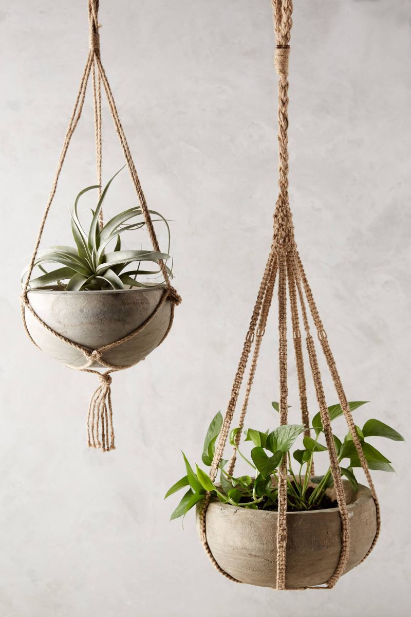 Wood hanging planter from Anthropologie