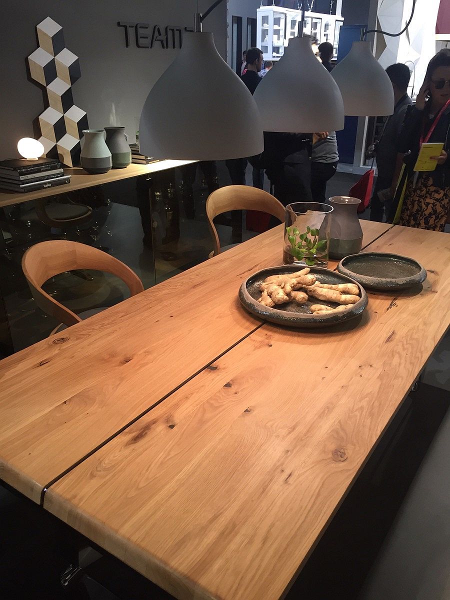 Wooden dining table from Team7 at EuroCucina 2016