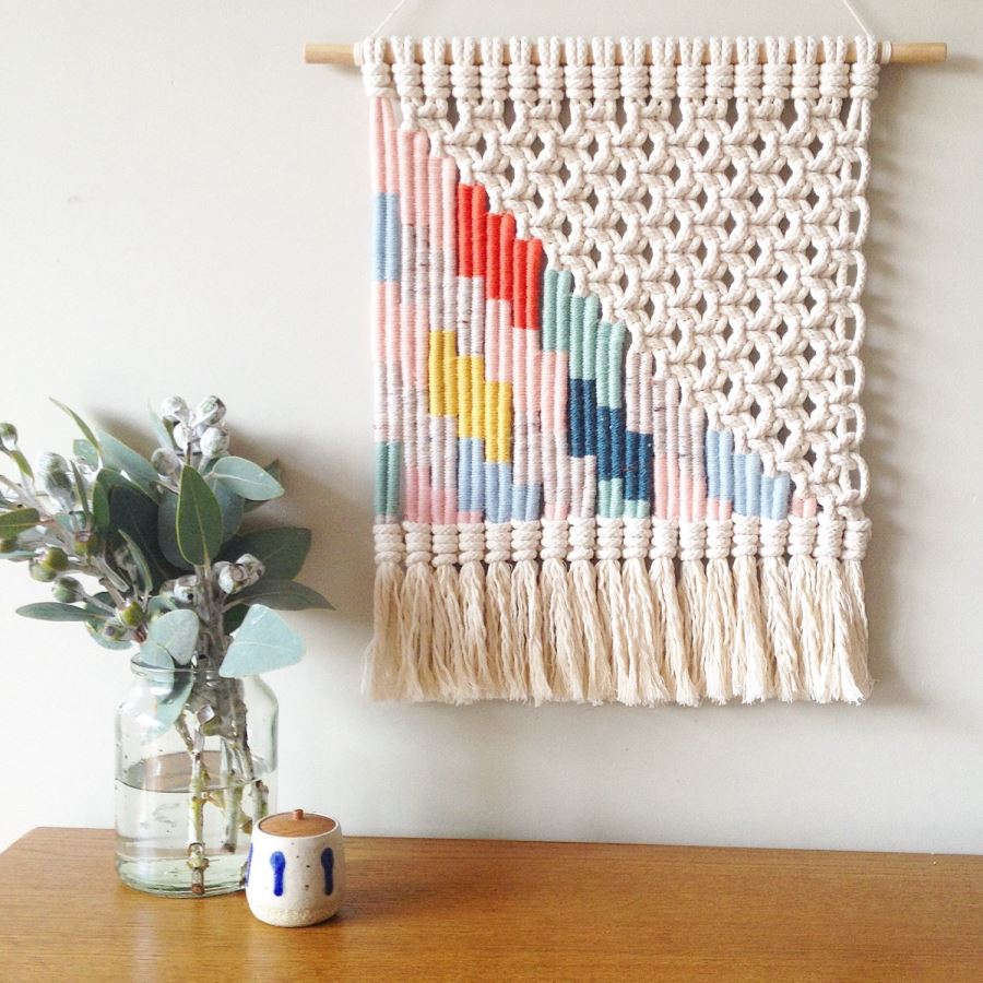 Woven wall hanging from Etsy shop Kate and Feather