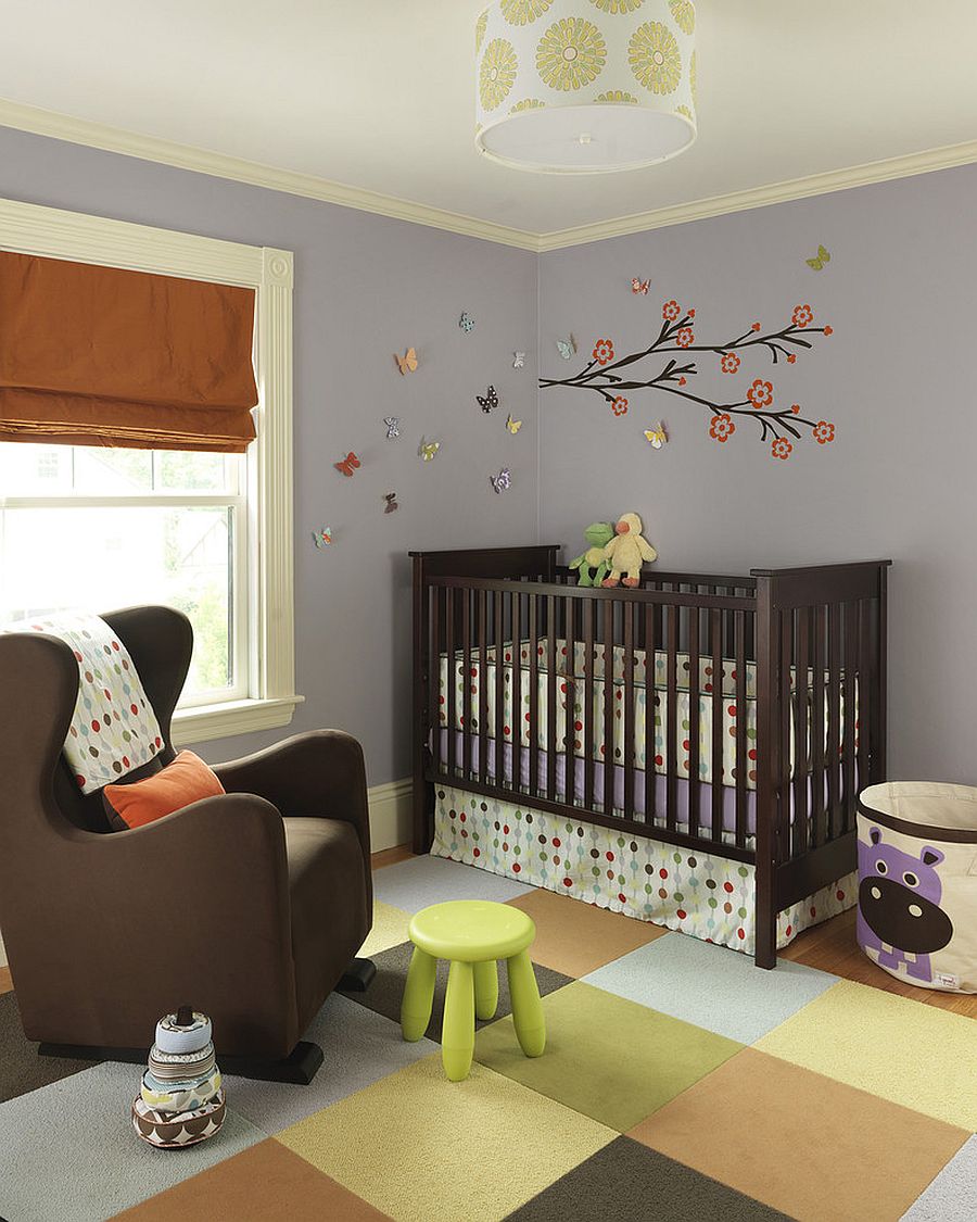 3D butterflies are an easy and convenient way to bring alive the nursery walls