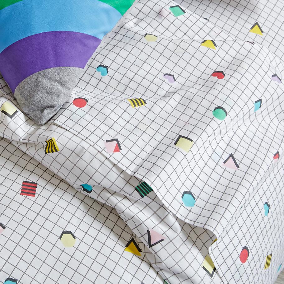 '80s-style bedding from The Land of Nod