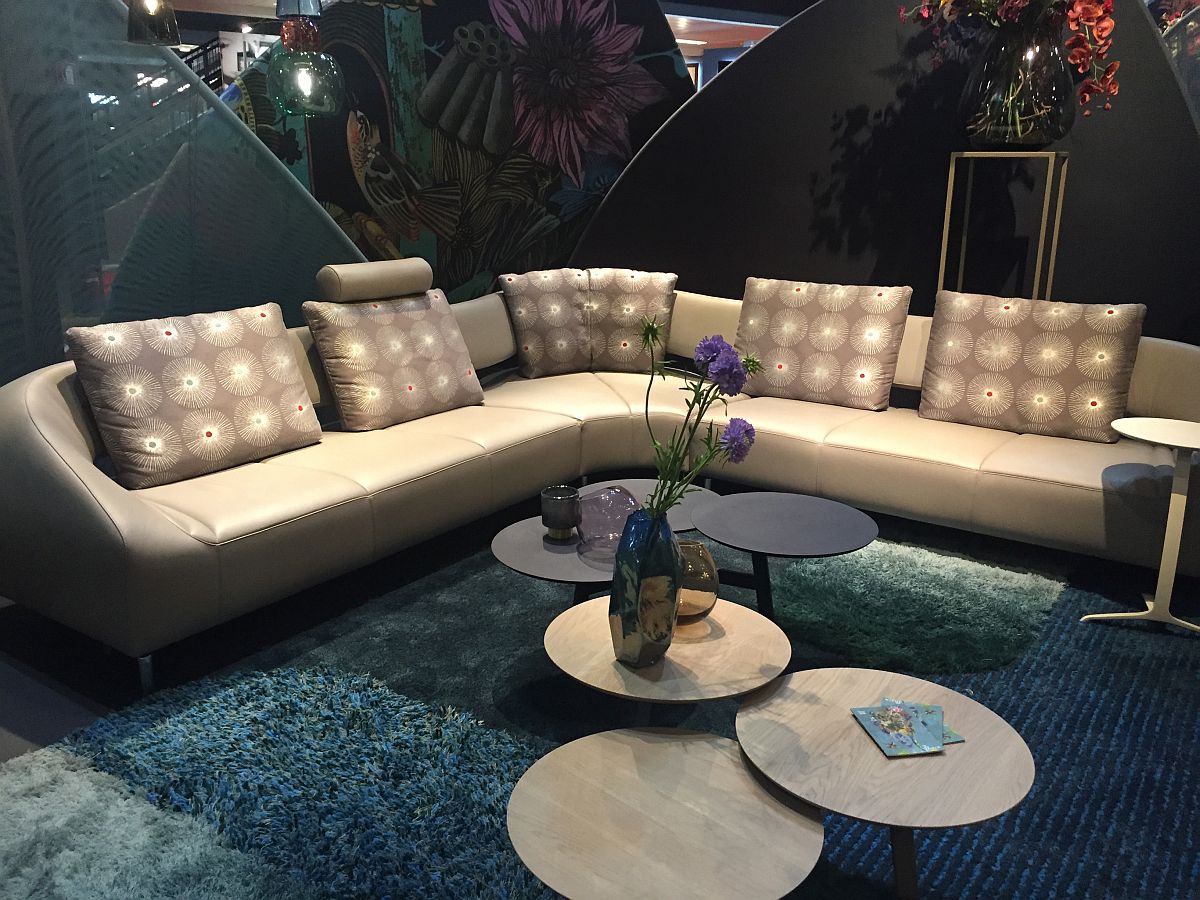 Affordable and unique new living room decor from Leolux - Milan 2016