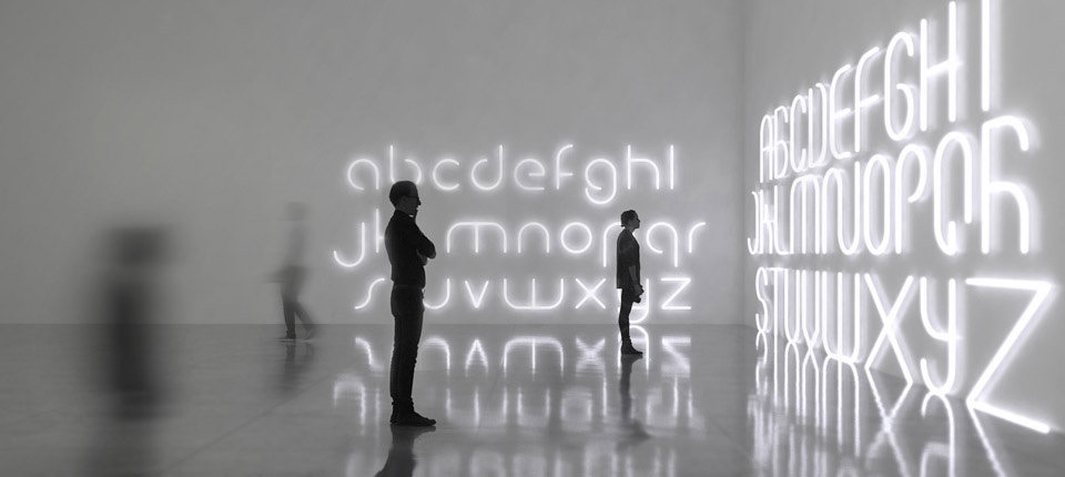 Alphabet lamp by BIG for Artemide.