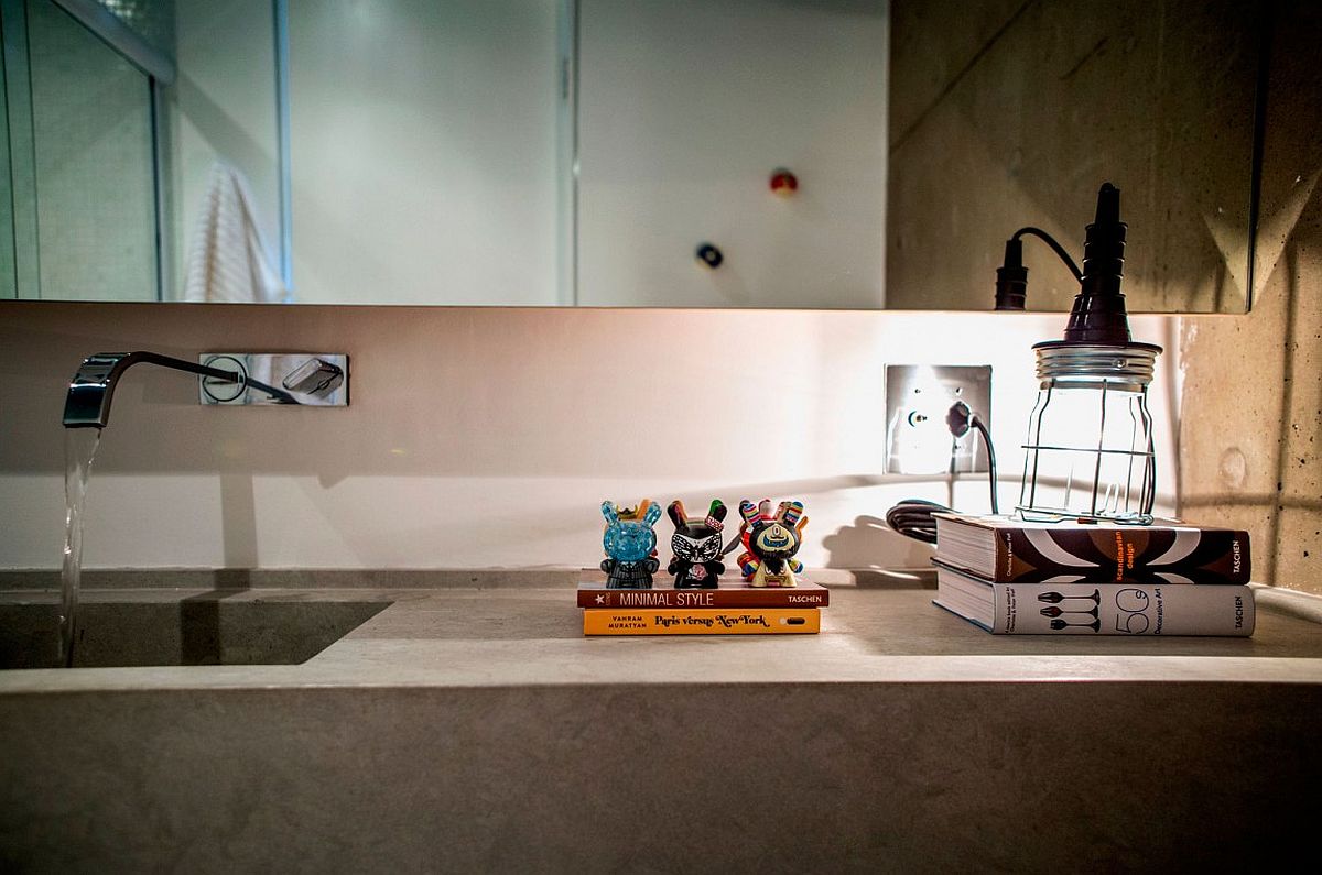 Bathroom vanity with an industrial vibe