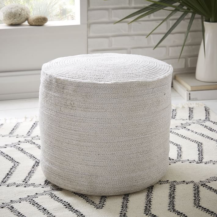 Braided pouf from West Elm