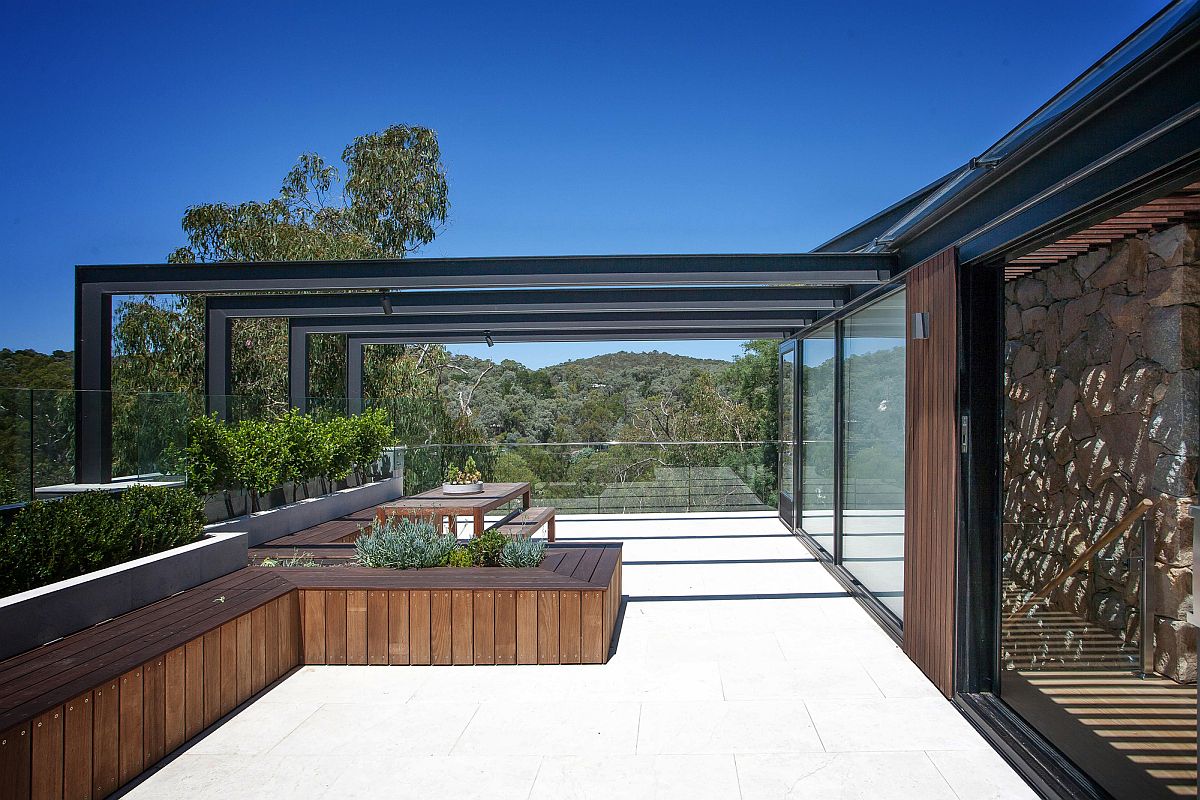 Modern Residence in Brazil Features Stones, Wood, Glass and Metal