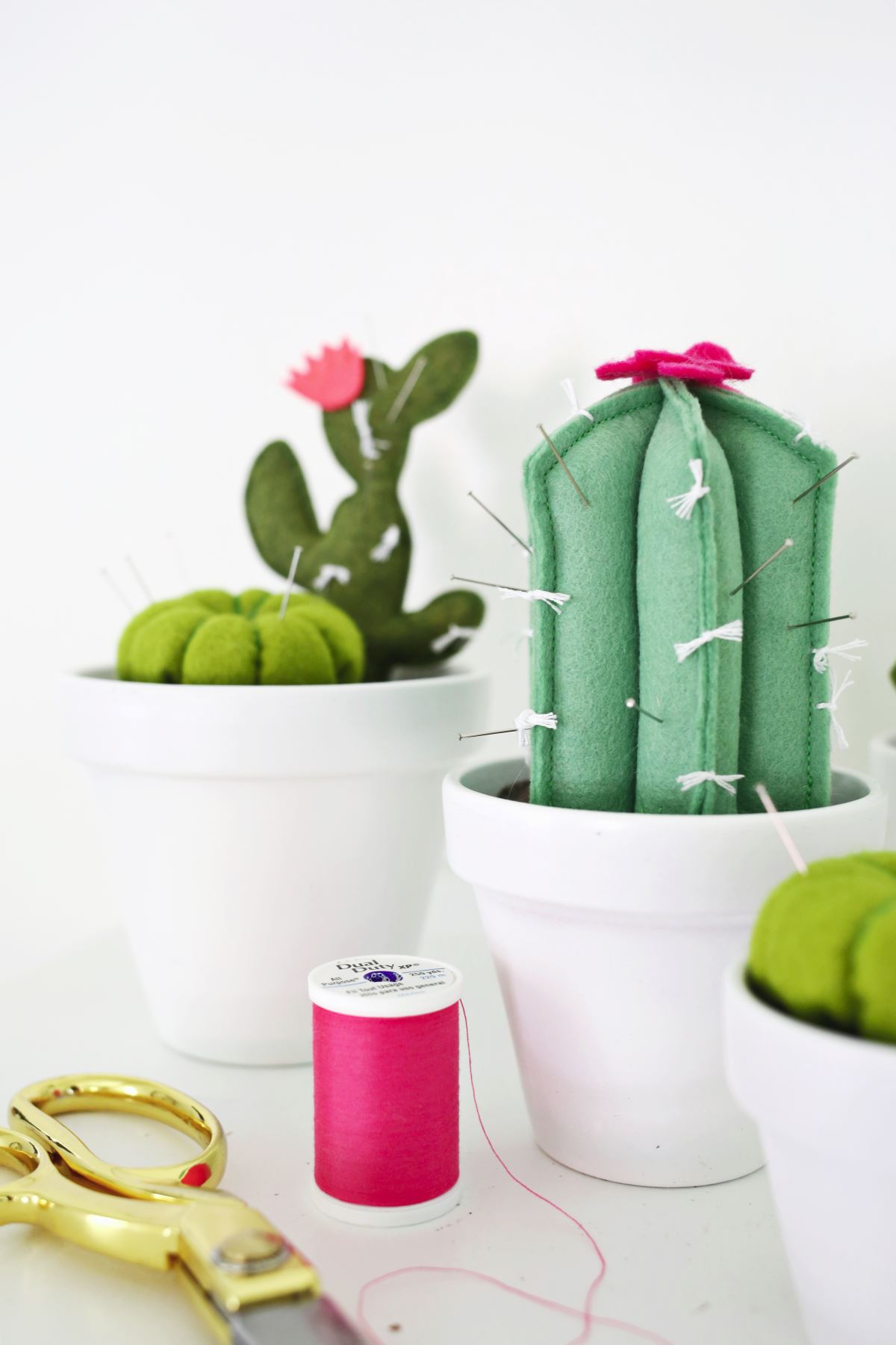 Cactus pincushions from A Beautiful Mess