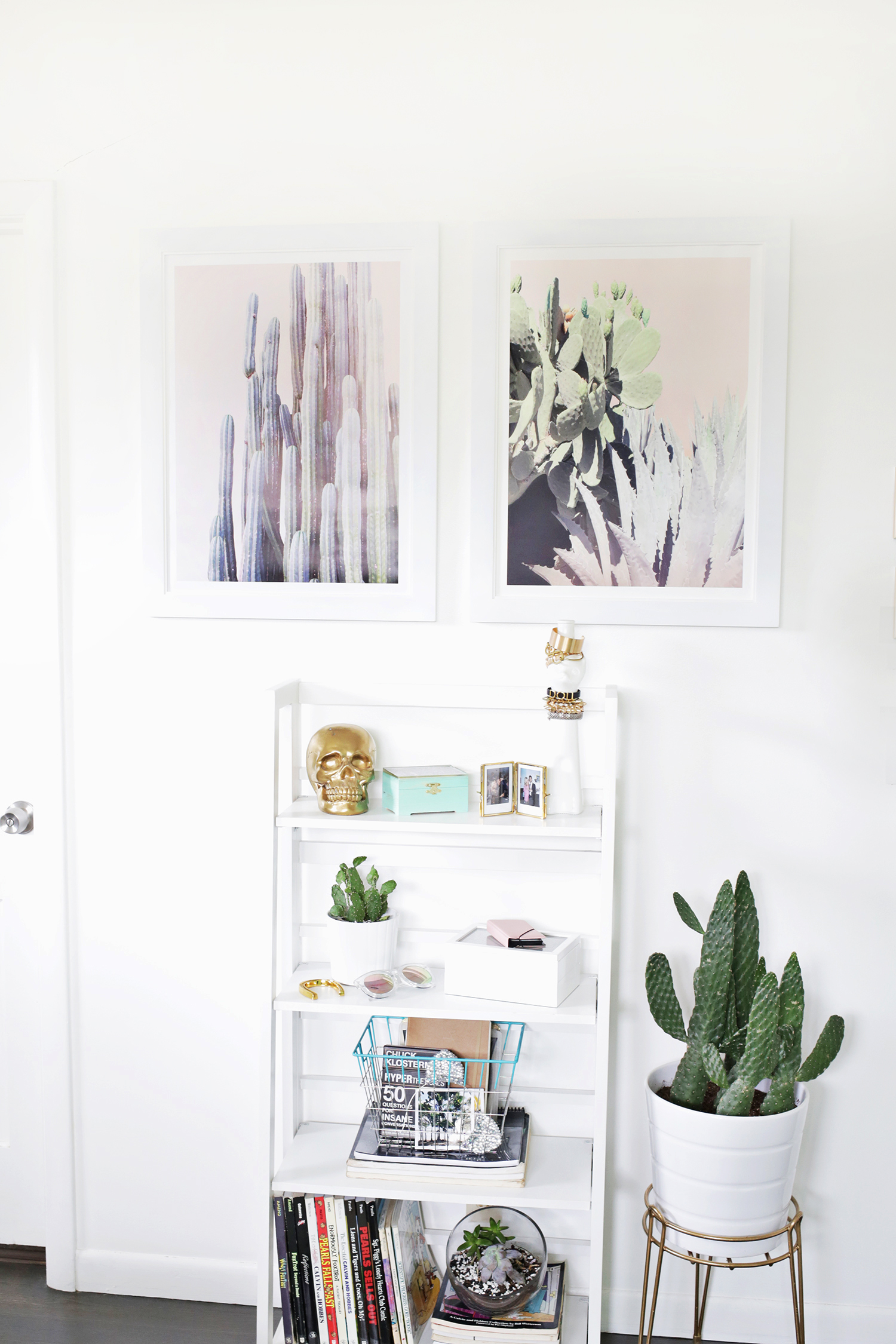 Cactus style in a bedroom by A Beautiful Mess