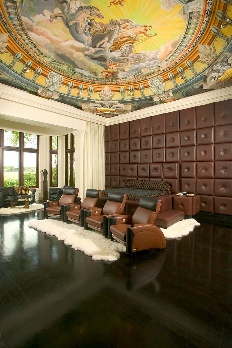 Ceiling might outdo cinema in this home theater!