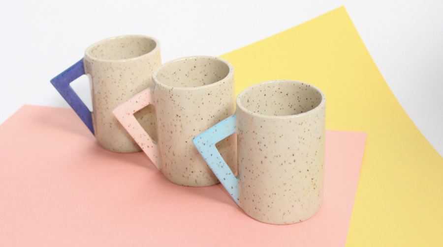 Ceramic mugs from Lindsey Hampton