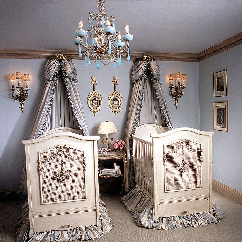 Cherubini cribs by designer Betty Lou Phillips steal the show inside this Victorian nursery [From: AFK Furniture]