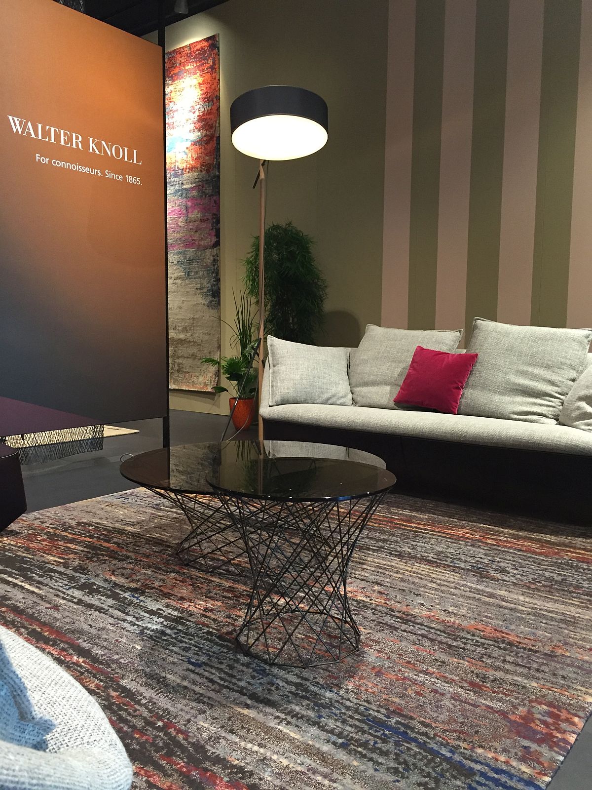 Coffee tables and couch from Walter Knoll at Salone del Mobile 2016