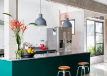 Colorful-kitchen-island-in-teal-is-an-absolute-showstopper-217x155