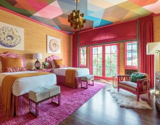 Visual Feast: 10 Rooms with Magical Multicolored Ceilings