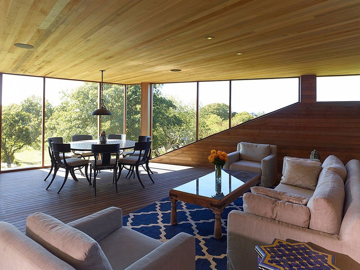 Elevated interior space with a wonderful view of the outdoors