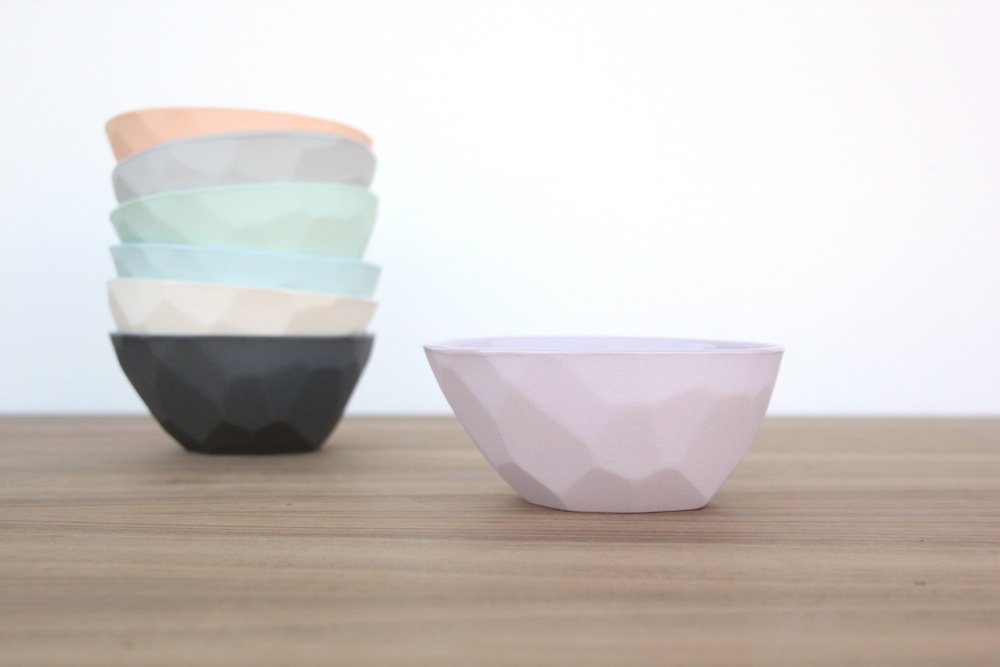 Faceted bowls from Bean & Bailey