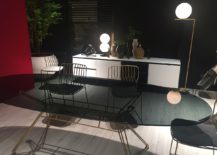 Flashy dining table and sideboard from Bontempi Casa at Milan 2016