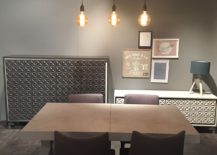 Geometric pattern and 3D designs brought to the dining room by Garcia Sabate - Milan 2016