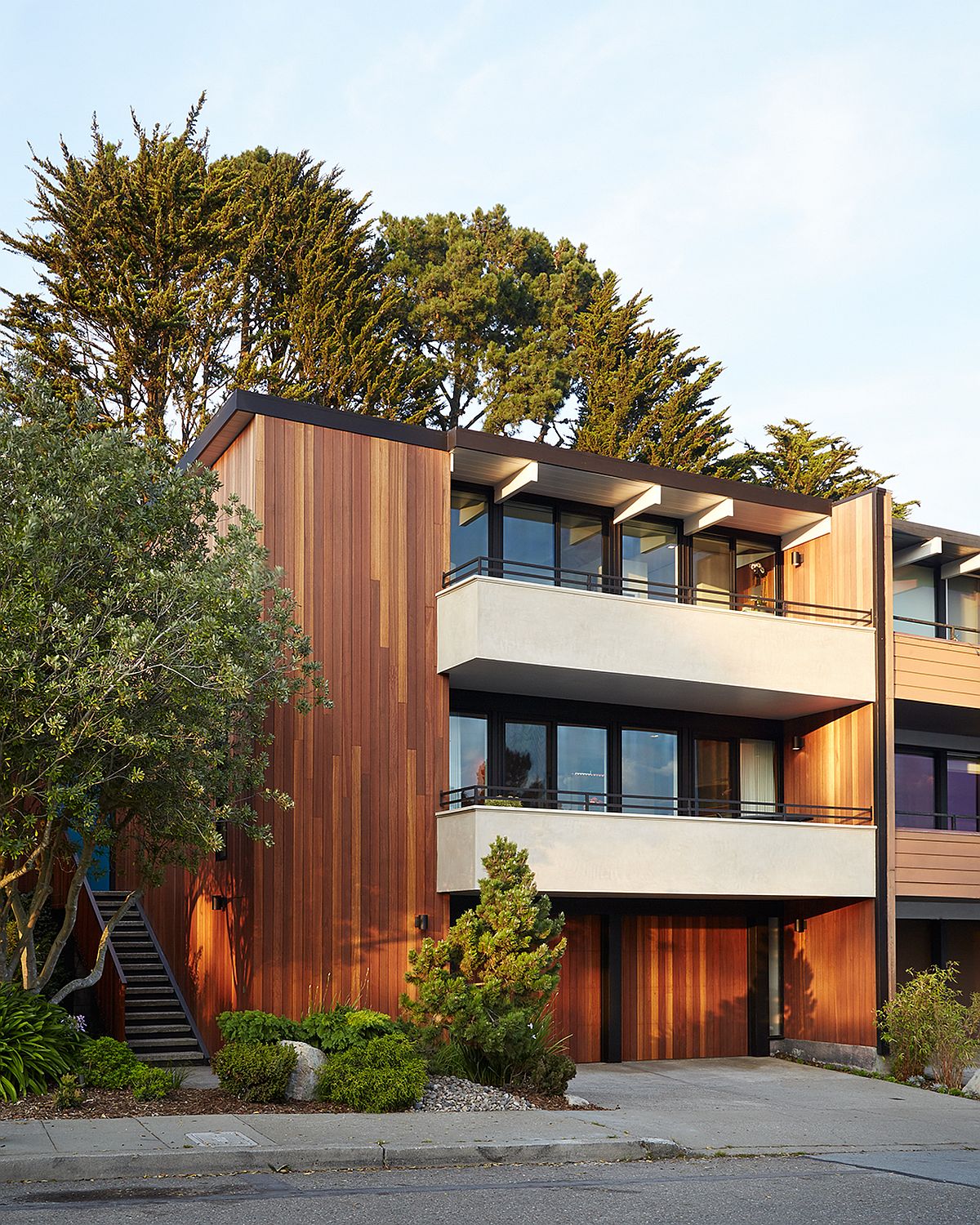 Kayu Batu wood siding is used to revitalize and give the classic Eichler Residence a new look