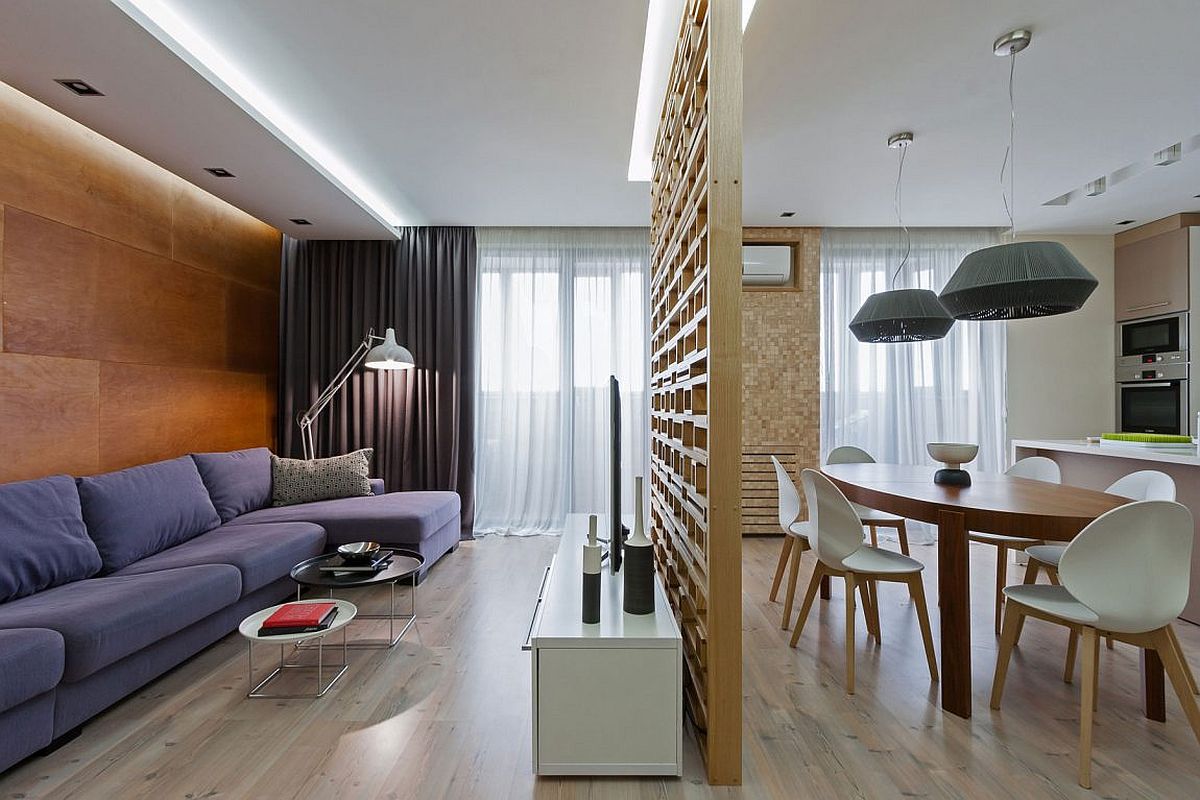 A Lesson in Delineating Space Without Walls: Modern Apartment in Ukraine