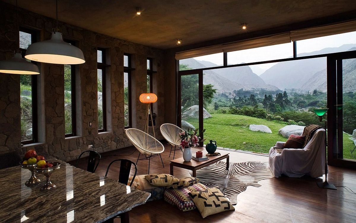 Magnificinet veiws of the landscape from Casa Chontay on a rural plot south-east of Lima