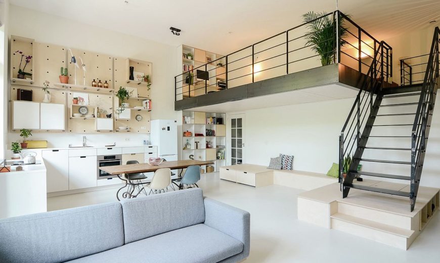 Early 1900s School in Amsterdam Turned into a Cheerful Apartment