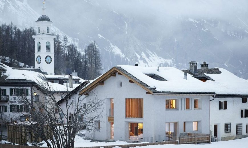 In the Majestic Shadow of Alps: Cozy Home Renovation in Sils im Engadin