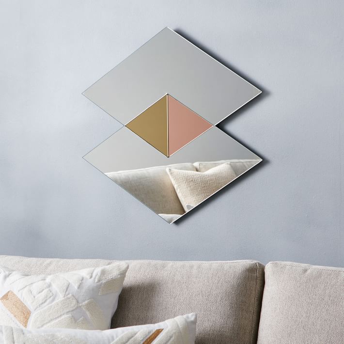 Modern geo mirror from West Elm