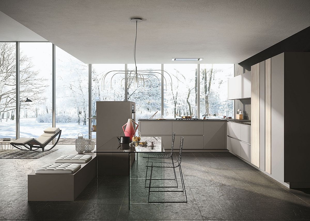 Multiple and modular units shape your dream minimal kitchen