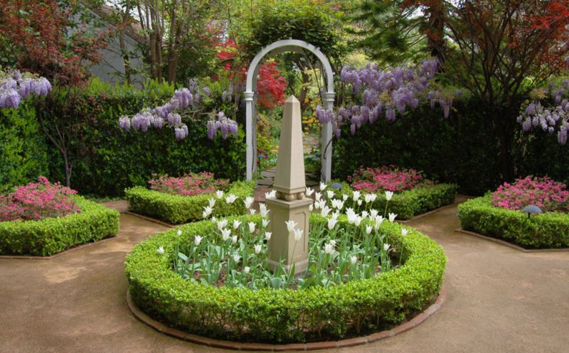 Obelisk in the garden