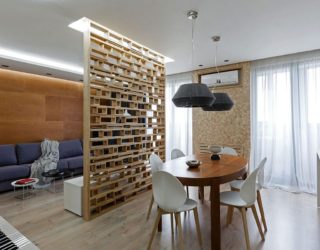 A Lesson in Delineating Space Without Walls: Modern Apartment in Ukraine