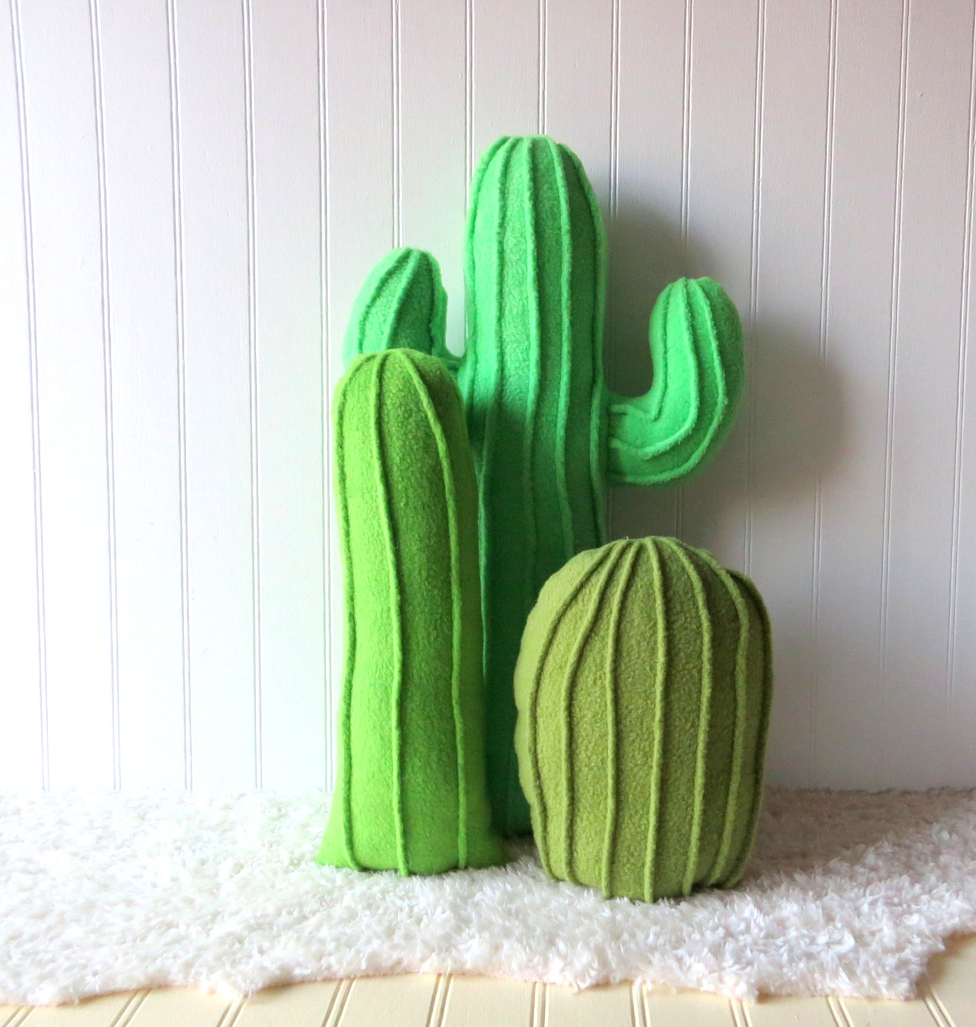 Plush cactus garden from Etsy shop Wild Rabbits Burrow