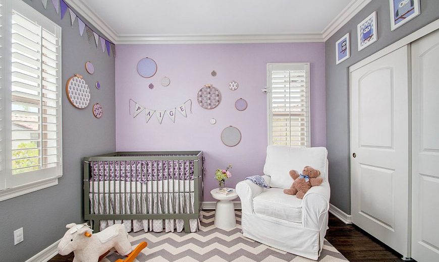 20 Gorgeous Nurseries with Purple Panache