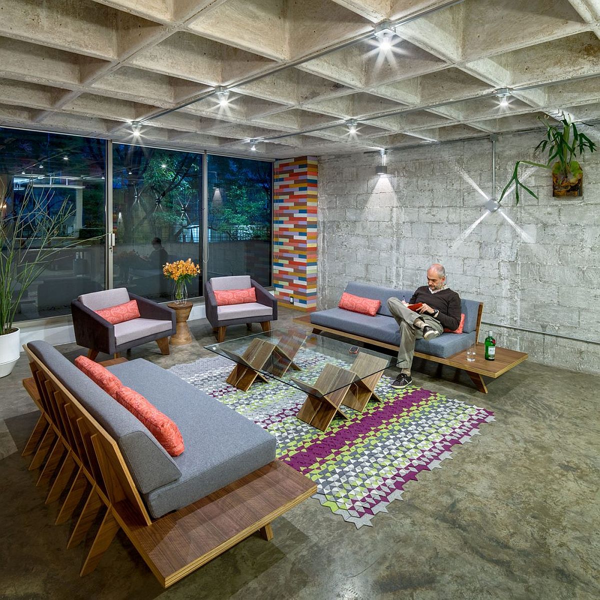Revitalized living room of the gorgeous Hegel Apartment in Polanco, Ciudad de México, México
