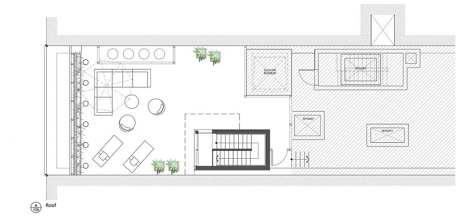 Roof level floor plan