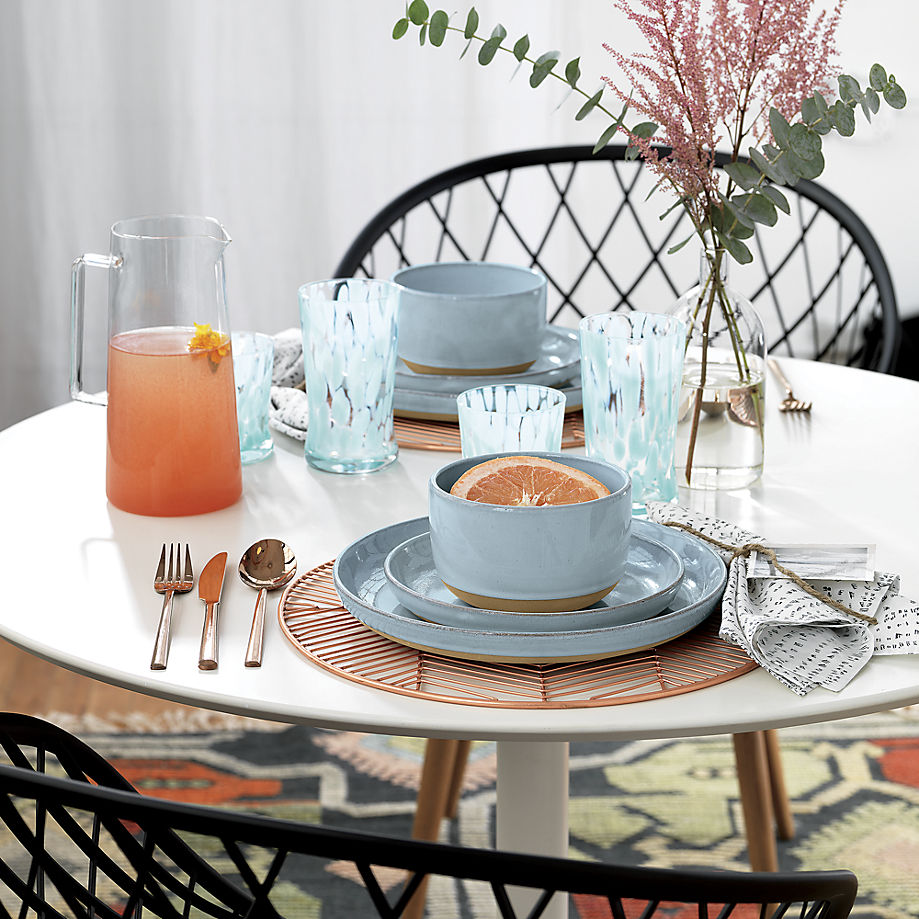 Round copper placemat from CB2