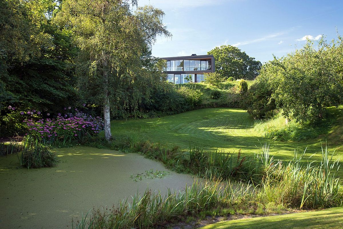 Scenic landscape around Villa U in Denmark