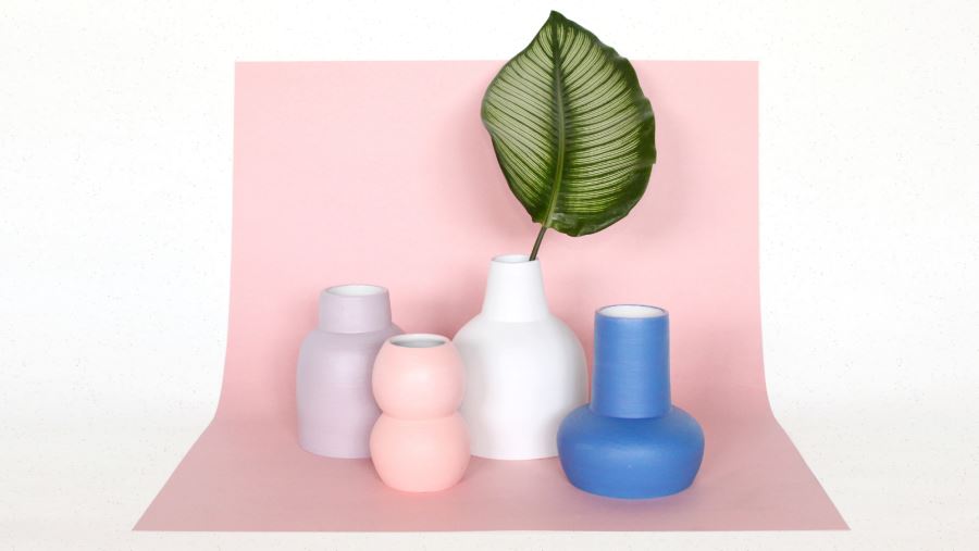 Sleek vases from Lindsey Hampton