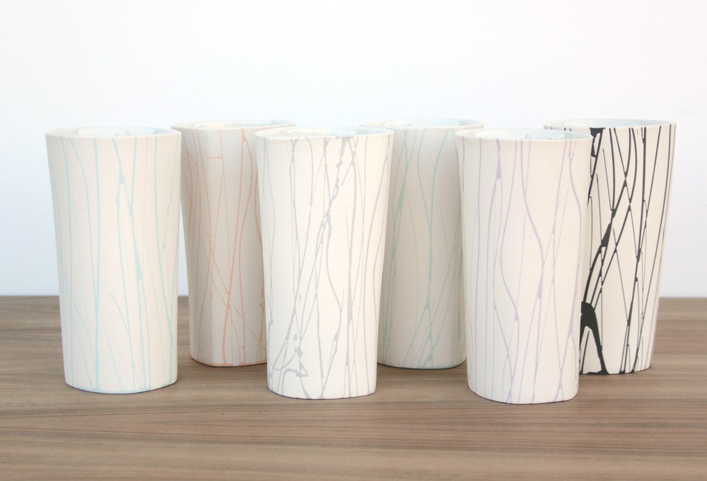 Splatter tumblers from Bean & Bailey