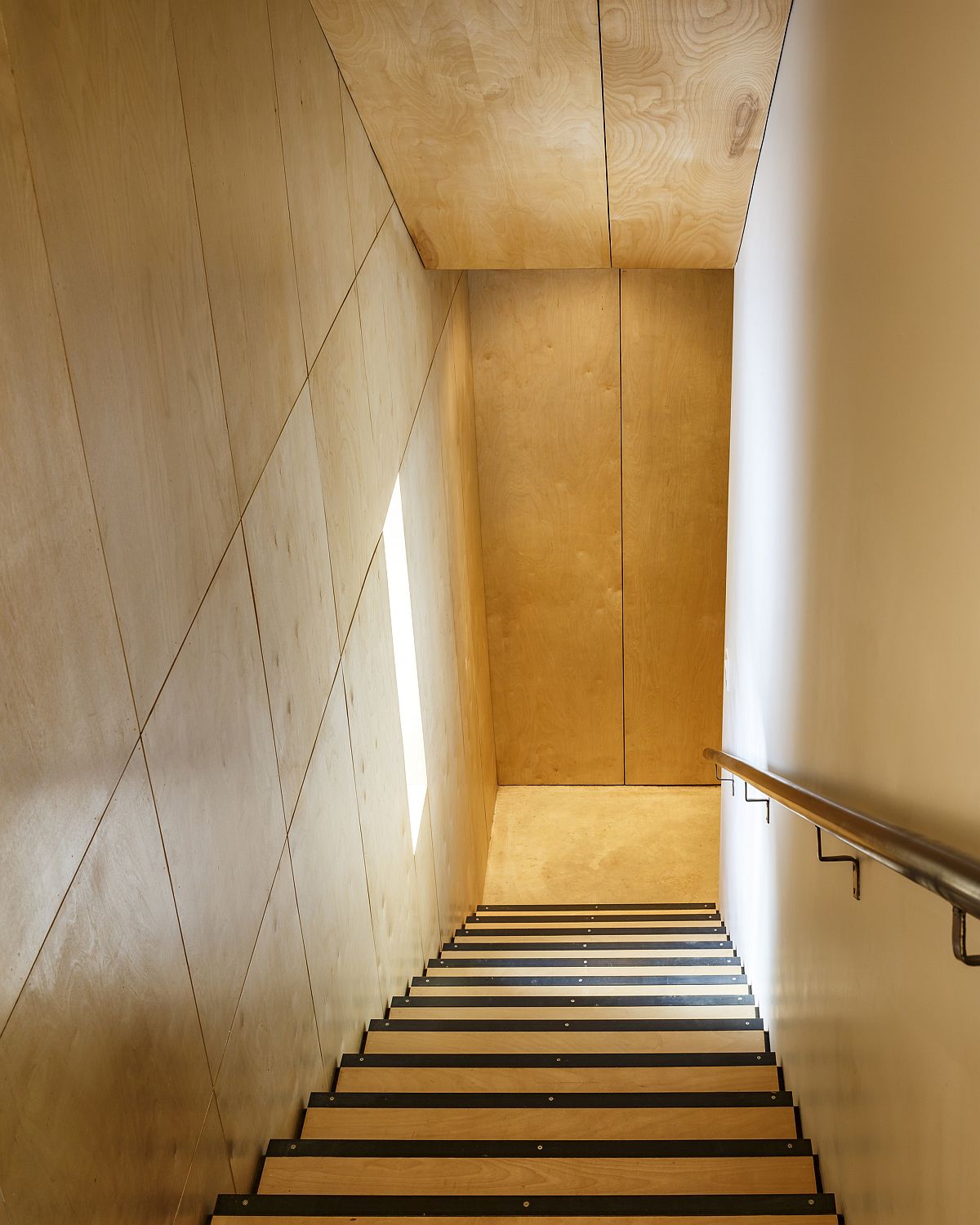 Staircase at the fabulous cabin in Nova Scotia