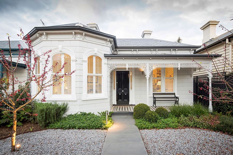 Street Facade Of The Revamped Armadale House 1 By Mitsouri Architects 