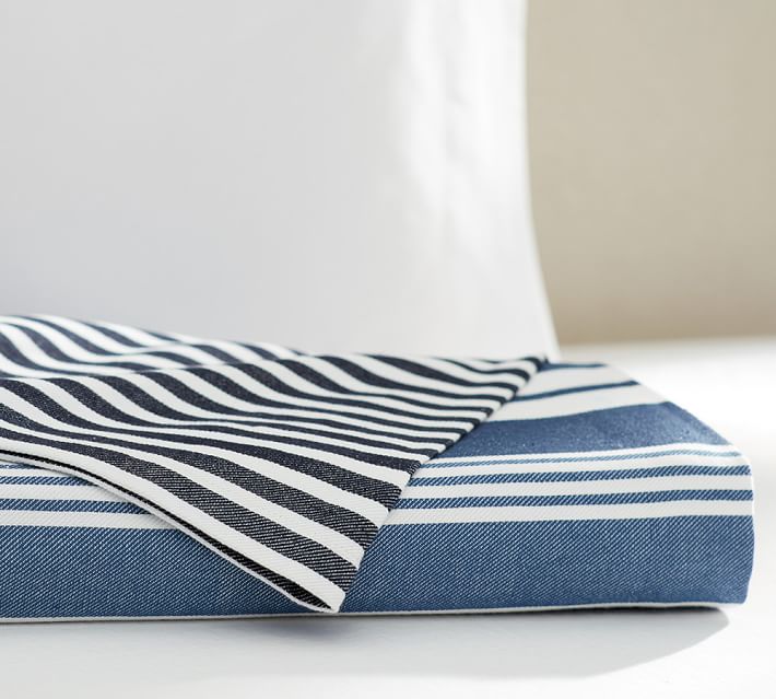 Striped blankets from Pottery Barn