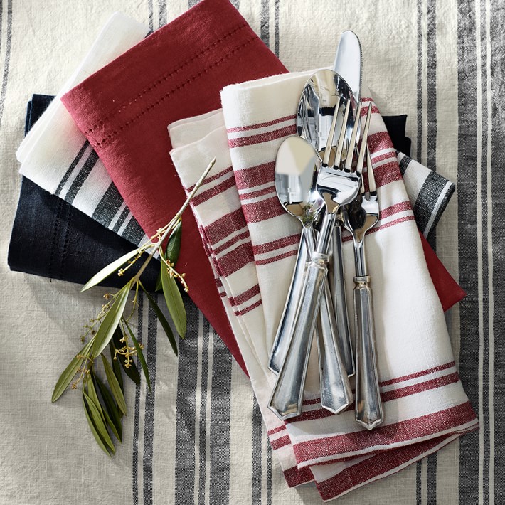 Striped napkins from Williams-Sonoma