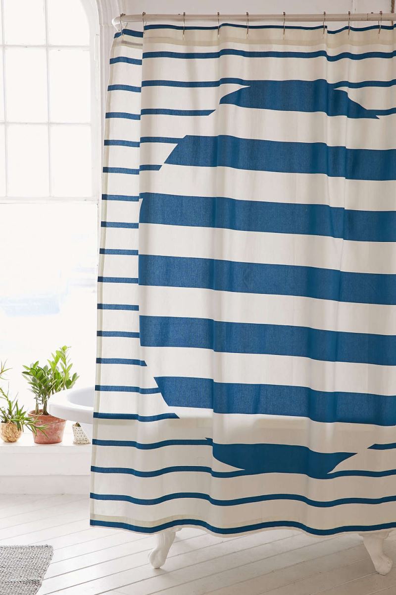 Striped shower curtain from Urban Outfitters