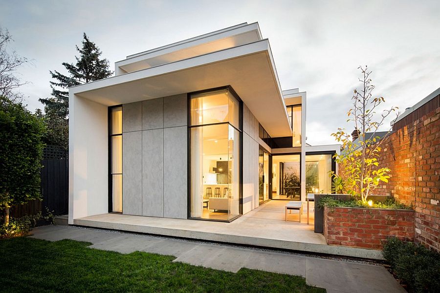 Traditional Victorian home with a modren rear extension