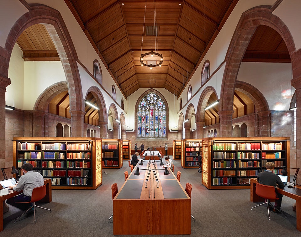 Type 75™ lamps in the Martyrs Kirk Reading Room, University of St Andrews, Scotland.