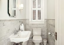 Ultra-narrow-powder-room-relies-on-a-monochromatic-look-for-a-spacious-visual-appeal-217x155