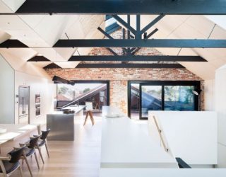 Water Factory: Extended Family House Takes Shape Inside Industrial Warehouse