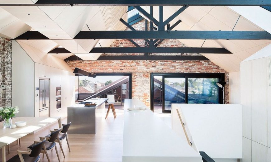 Water Factory: Extended Family House Takes Shape Inside Industrial Warehouse