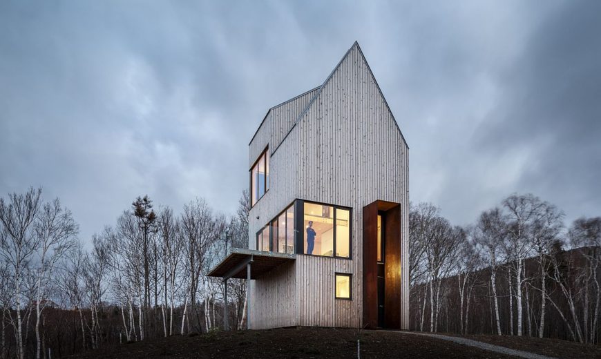 A Cabin Unlike Any Other Overlooks Rugged Coastline and Forest Canopy!